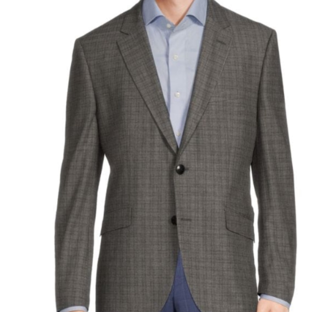 Hugo Boss Check Wool Blend Blazer Sz. 44R